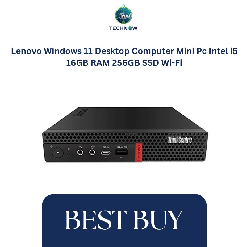 Lenovo Windows 11 Desktop Computer Mini Pc Intel i5 16GB RAM 256GB SSD Wi-Fi
