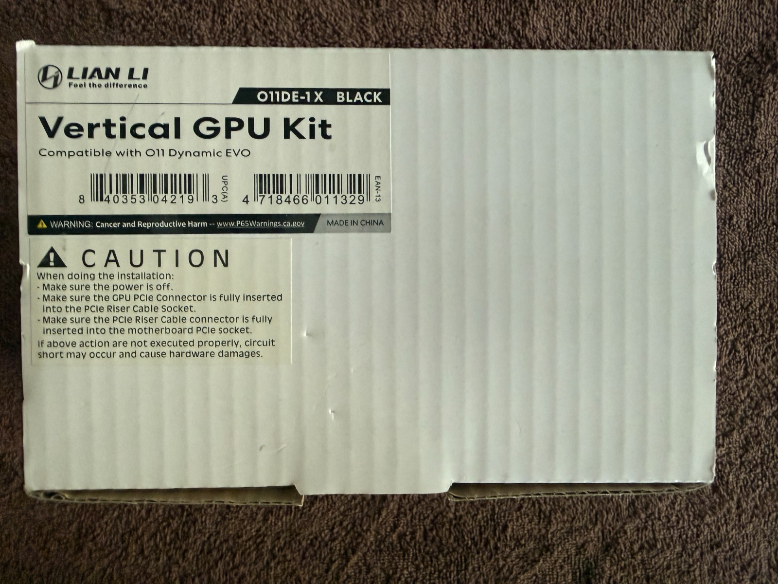 Lian-Li O11DE-1X Vertical GPU Mount Bracket