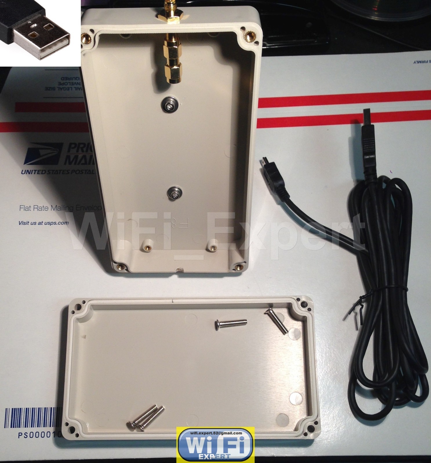 Outdoor Boat WiFi Box Weatherproof For Alfa AWUS036H AWUS036NH AWUS036NHR + More