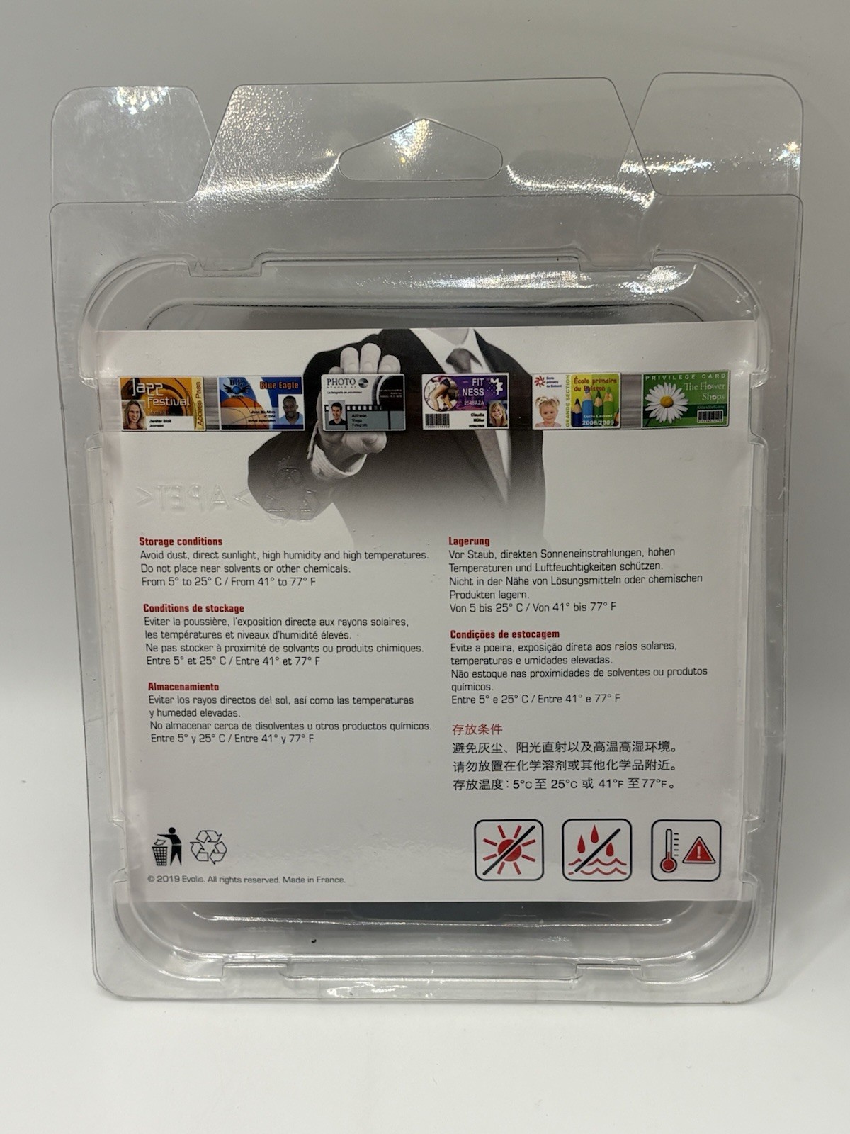 Evolis Badgy CBGR0100C Color Ribbon 100 Print Cartridge New & Sealed