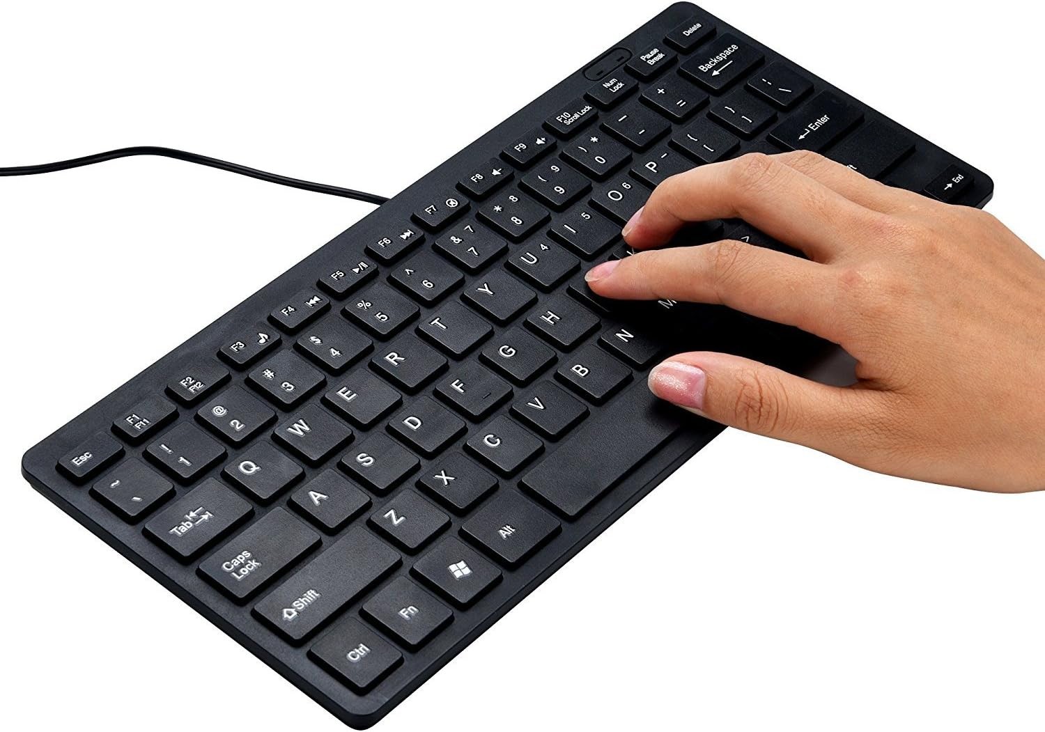Mini Wired Keyboard, Full Size 78 Keys Keypad Small Portable Fi…