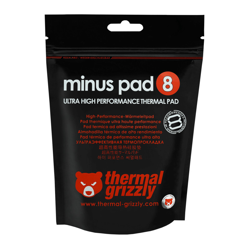Thermal Grizzly Minus Pad 8 – 100 x 100 x (0.5mm, 1mm, 1.5mm, 2mm)