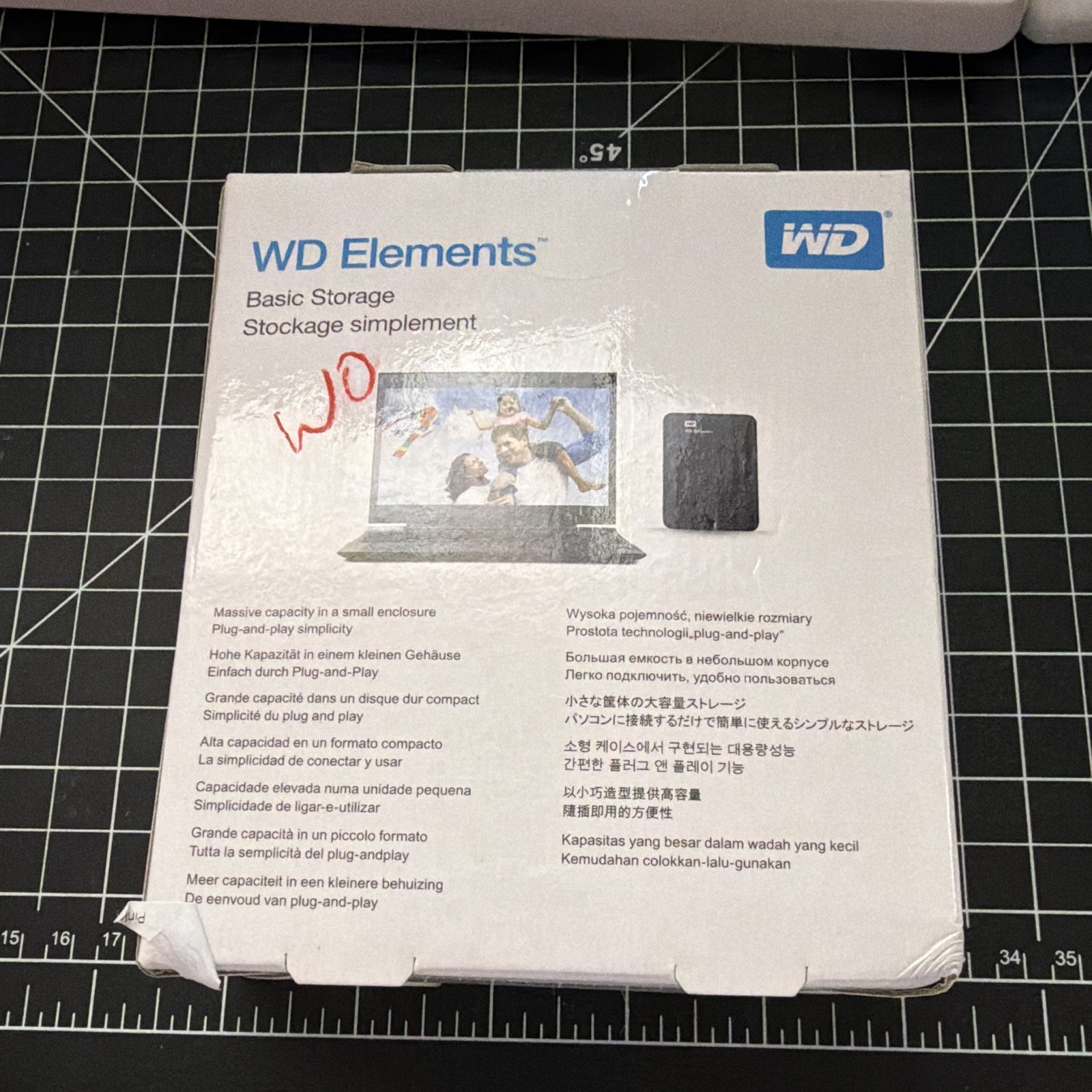 Western Digital WD Elements 3TB Portable External HDD USB Black WDBU6Y0030BBK