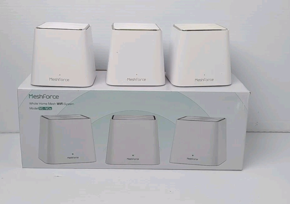 Meshforce M3s Mesh WiFi System – M3 – Brand New Suite 6,000 sq. ft. Preowned