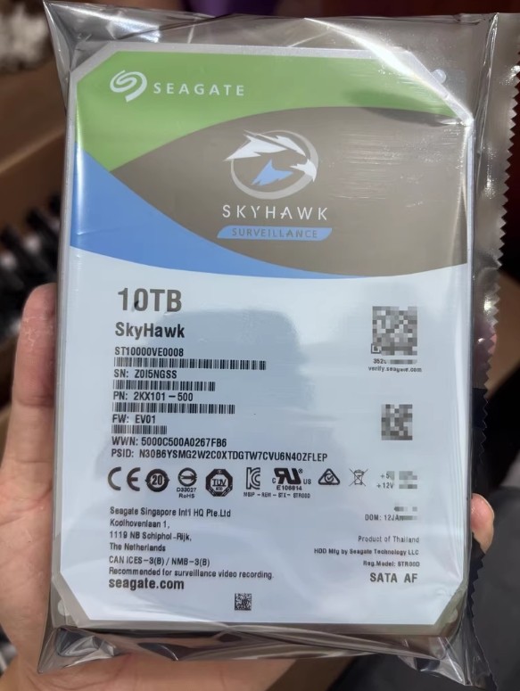 Seagate Skyhawk AI ST10000VE0008 10TB 3.5″ SATA 7200rpm Internal Hard Disk Drive