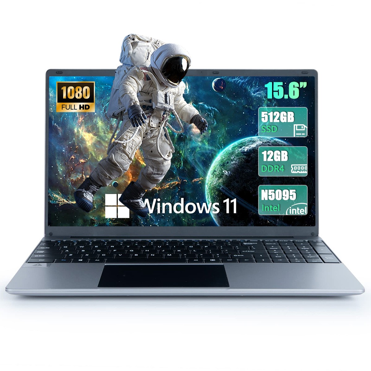 14″/15.6″ Laptop Tablet 256GB 512GB Windows 11 Computers Support WiFi, Bluetooth