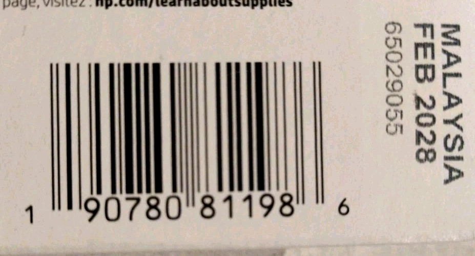 GENUINE HP 64 Black Ink Cartridge (N9J90AN#140) – NEW/SEALED – DATE: MARCH 2027