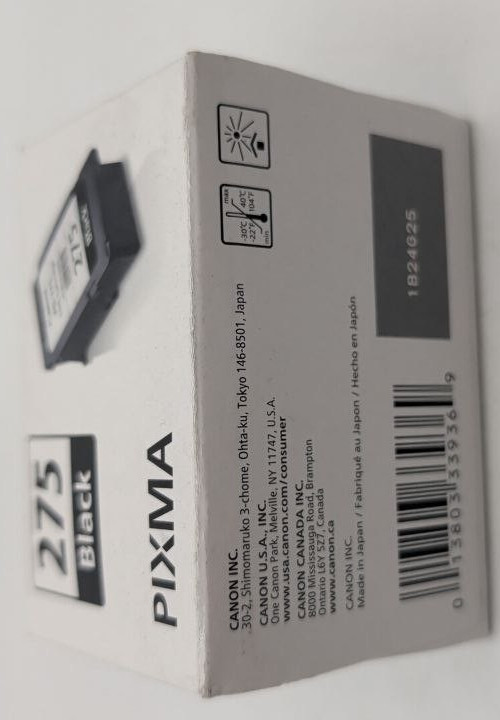 Canon PG-275 Yield Black Ink Cartridge for PIXMA TR4720 TR4722 TR4723 TS3520 OEM