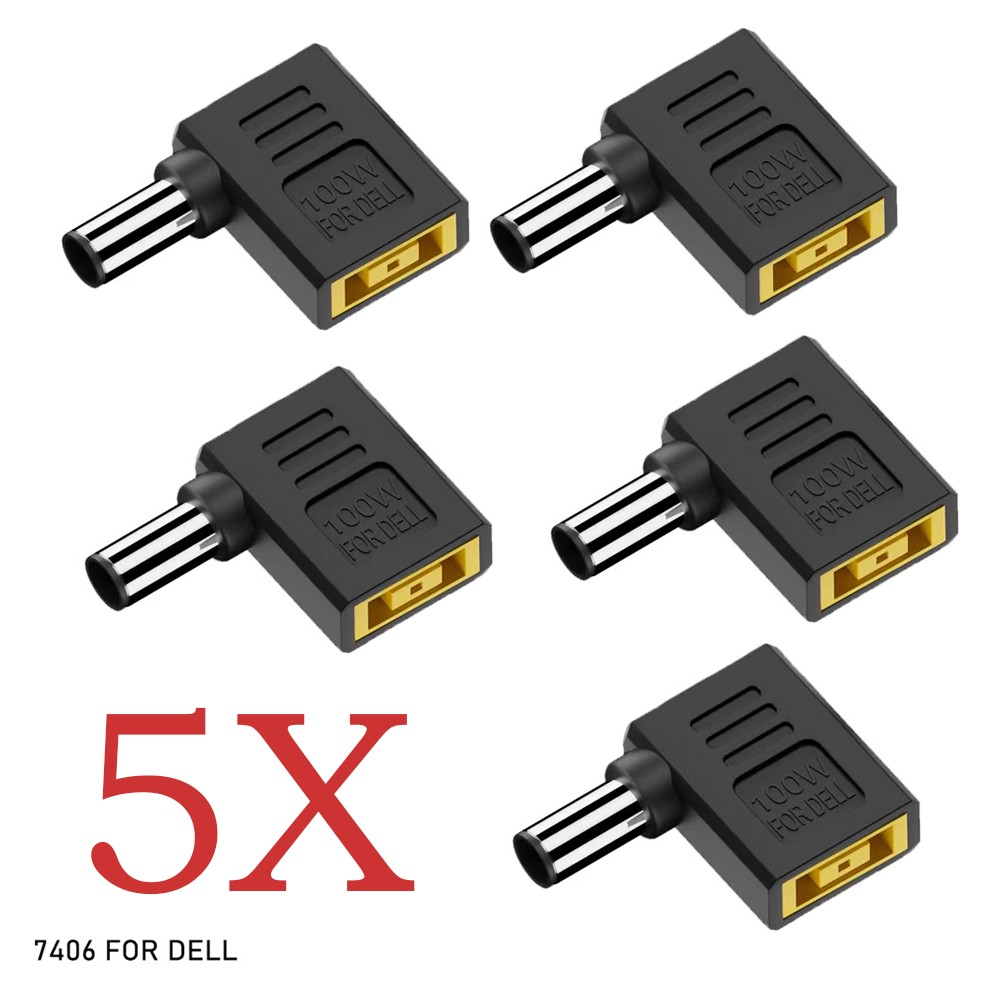 5x 100W 11mm/Female 1145 Laptop Charger Converter Power Charging Cable Adapter