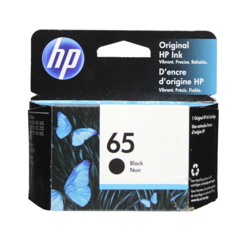 Genuine HP 65 Ink Cartridge Black for HP 2622 3752 3722 printer