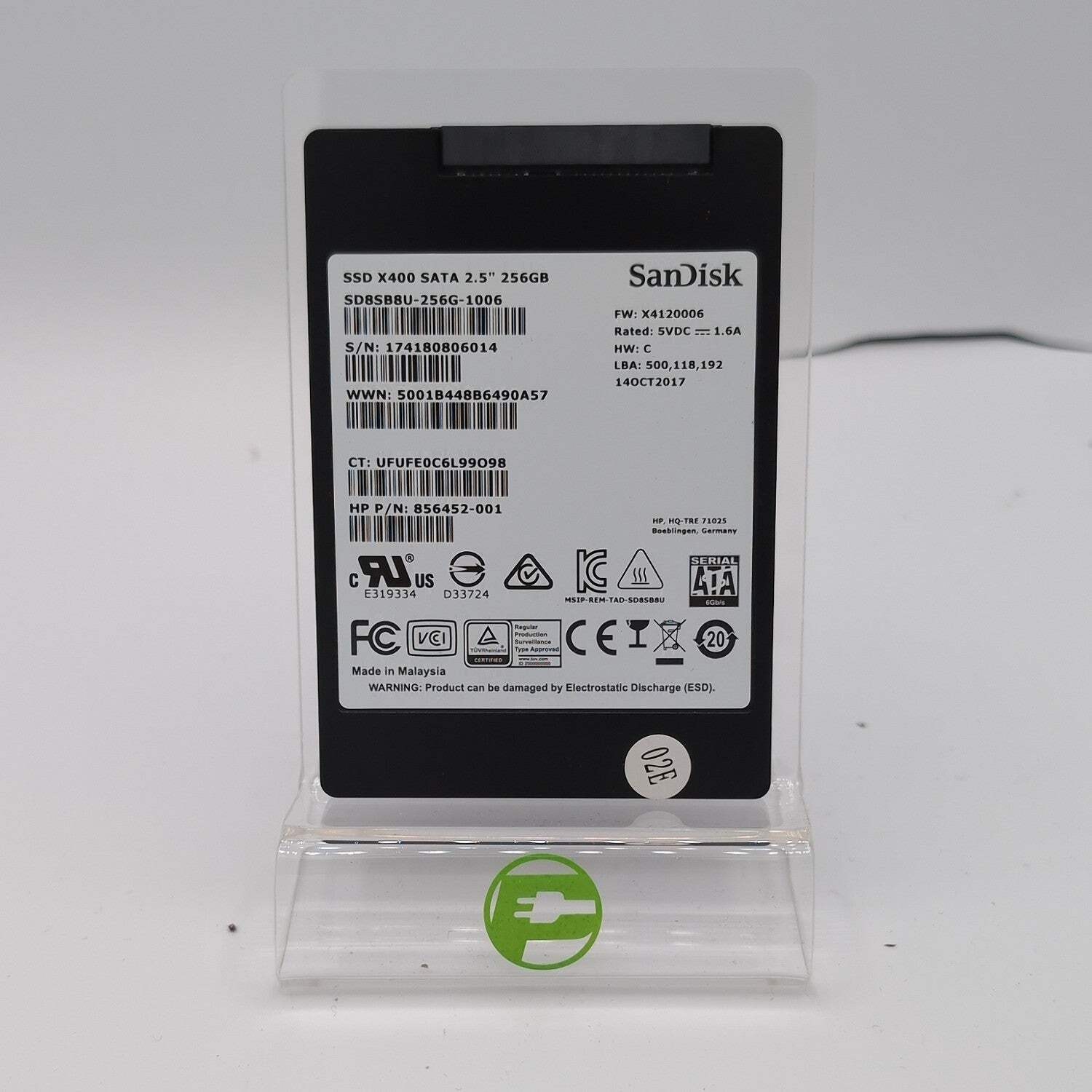 SanDisk 2.5″ X400 256GB SATA III 6Gbps SSD SD8SB8U-256G-1006