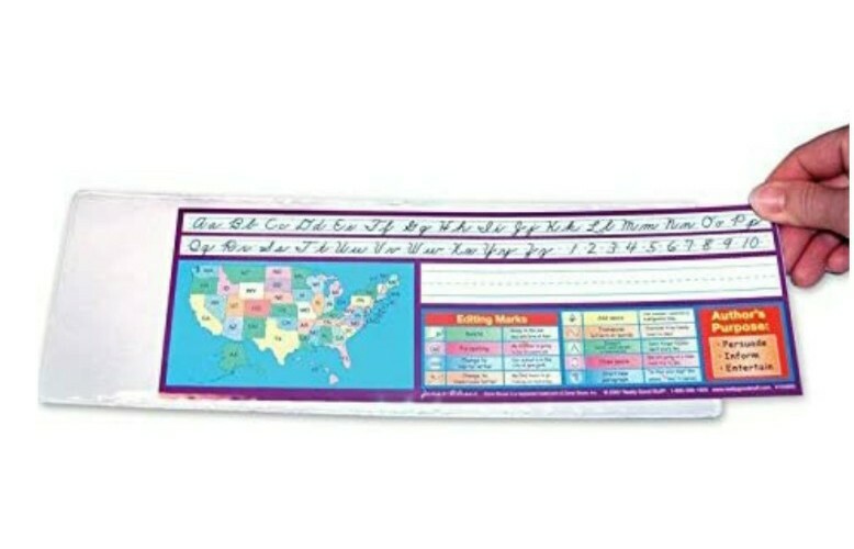 Two-Sided Desktop Helper Sleeves 12.625 in x 4.5 in (32 cm x 11 cm) Set of 12