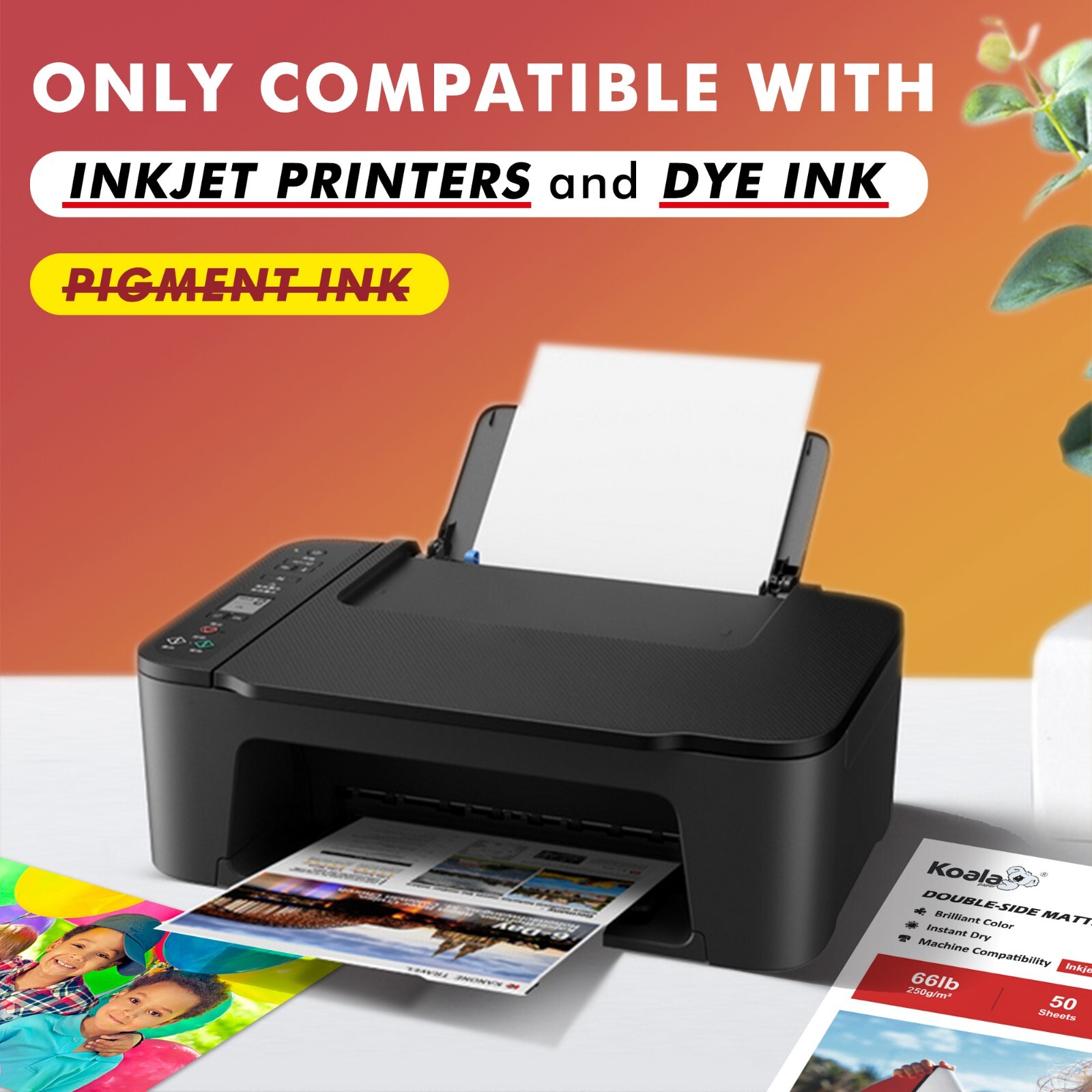 Koala Inkjet Printer Photo Paper Double Sided Matte 13×19 66lb Heavyweight 50Sh