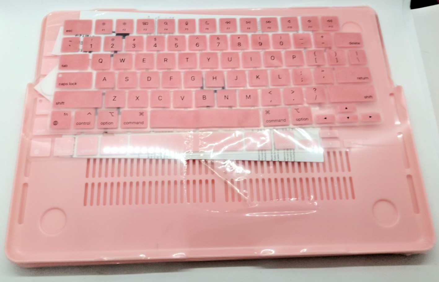 For MacBook Pro 14″ A2442 M1 Pro Max Rose Gold Glitter Hard Shell Case Keyboard