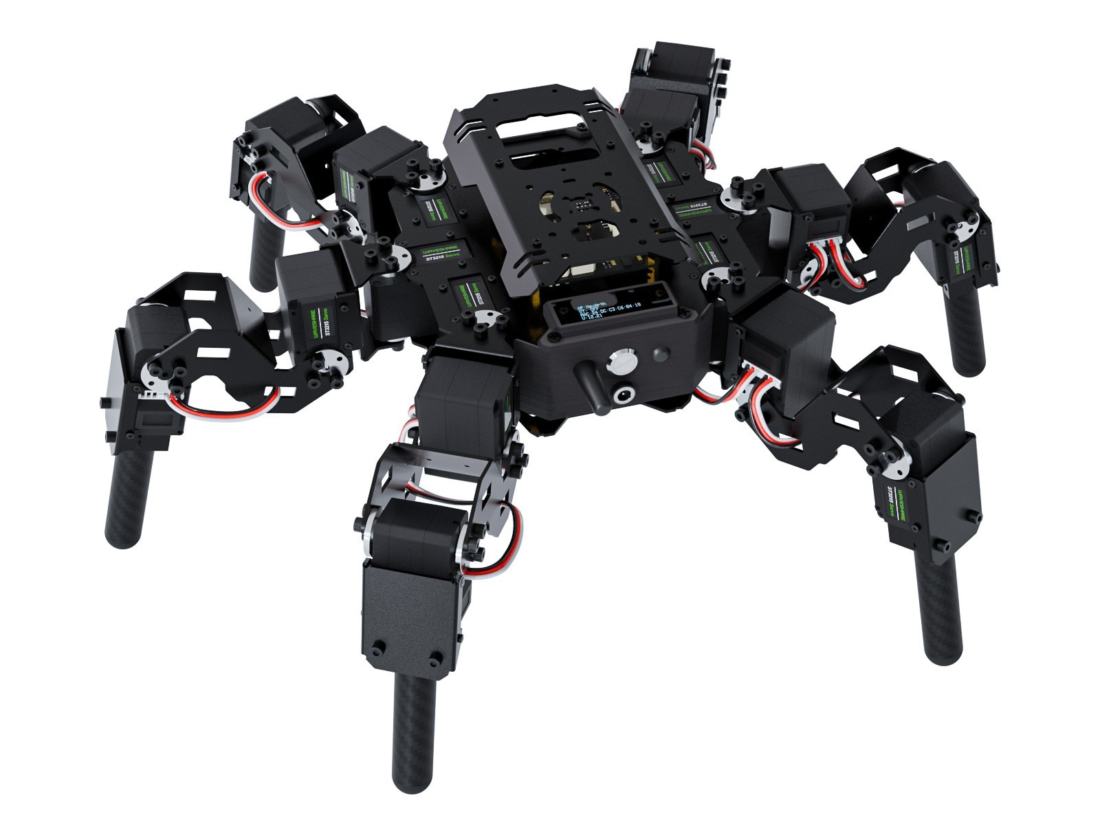 Waveshare 18-DOF HexArth Bionic Hexapod Robot, Open Source For ESP32,Vector Moti