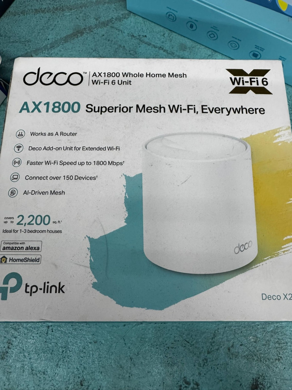 TP Link 246155 TP-LINK NT Deco X20 1-pack Ax1800 Whole Home Mesh Wi-fi 6 Unit