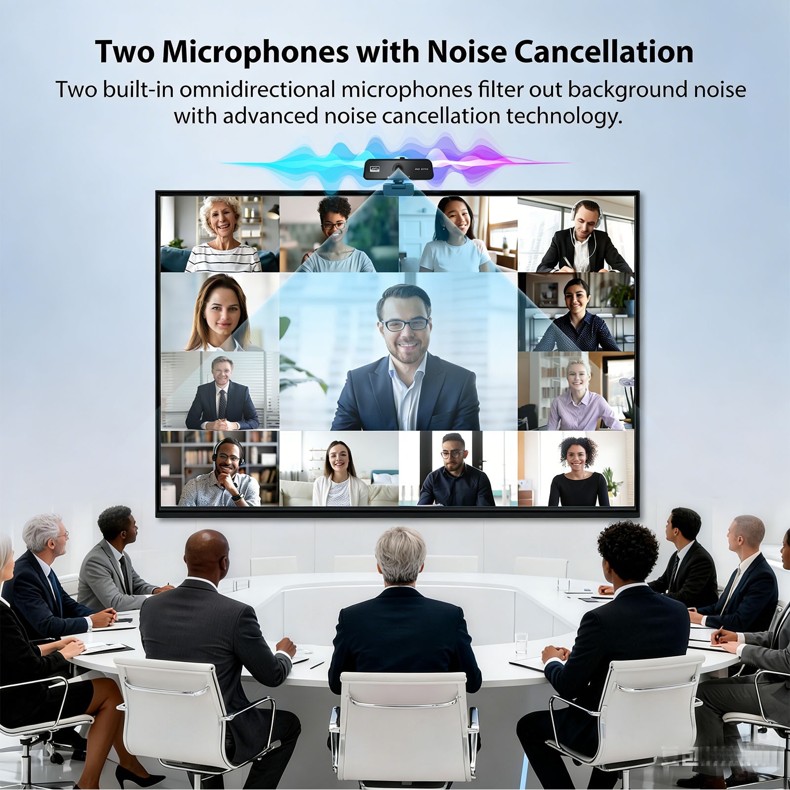 4K Webcam for PC USB Webcam W/ Microphone Autofocus Web Camera for Plug&Play