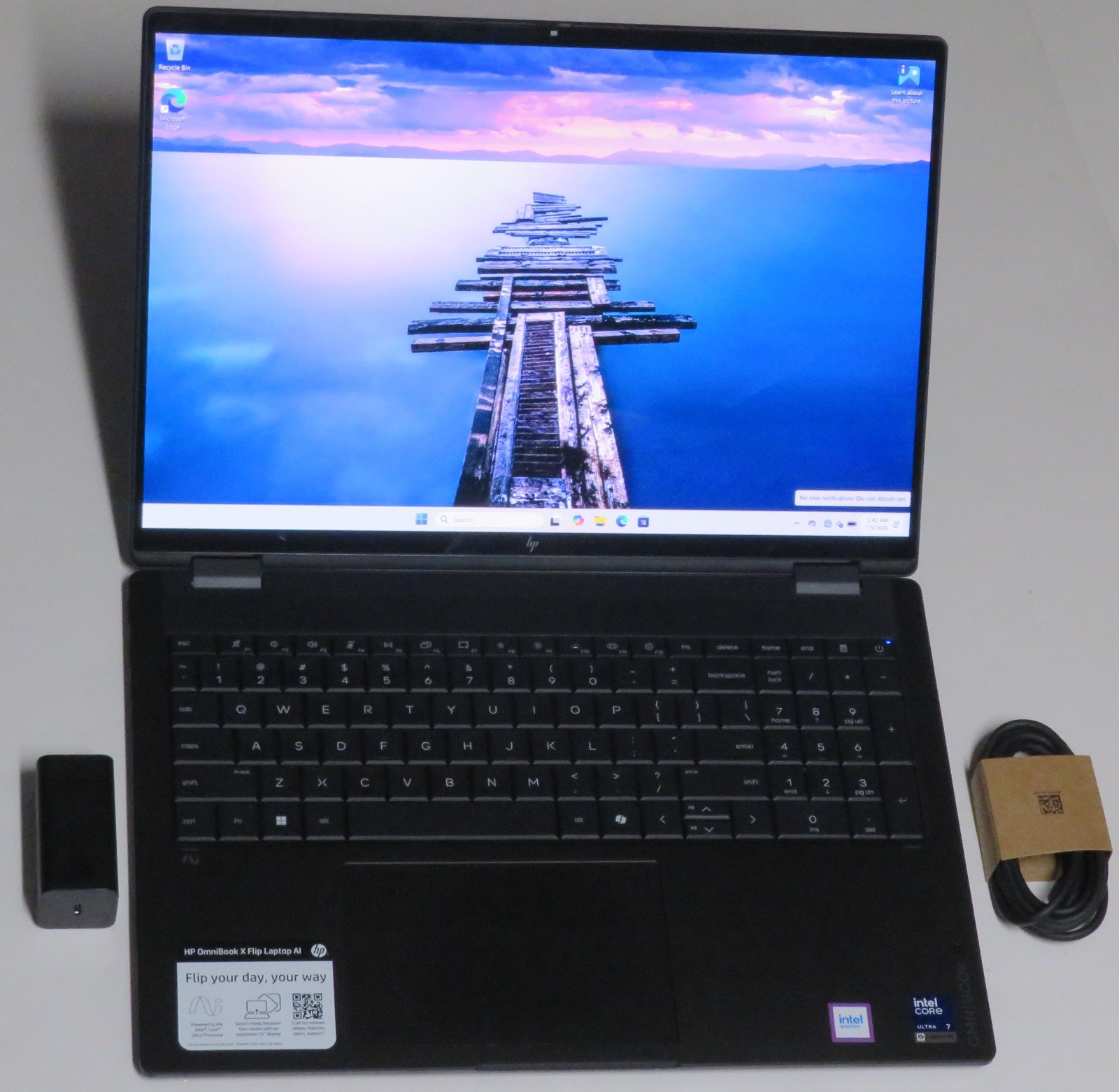 HP OmniBook X Flip 16″OLED 2K Touch Intel Ultra 7 355 16GB 1TB 16-cb0023dx 2026