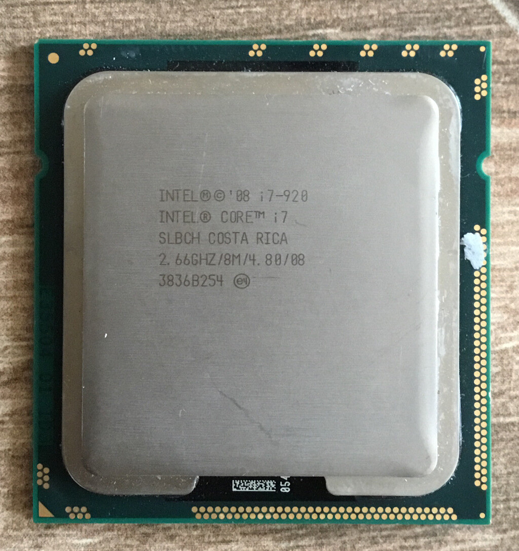 Intel i7-920 SLBCH Costa Rica Intel Core 2.66GHz 8M/4 80/08 Processor 3836B254