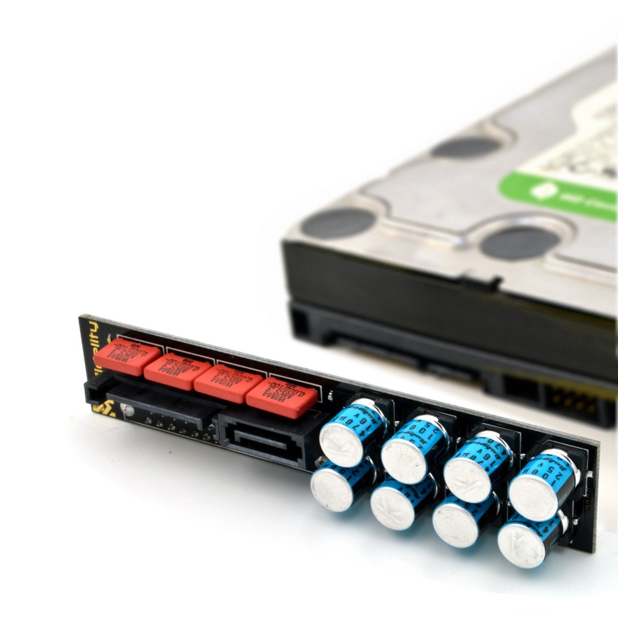 Elfidelity PC Filtering card SATA Power Noise Filter purify PC-HiFi Hard disk