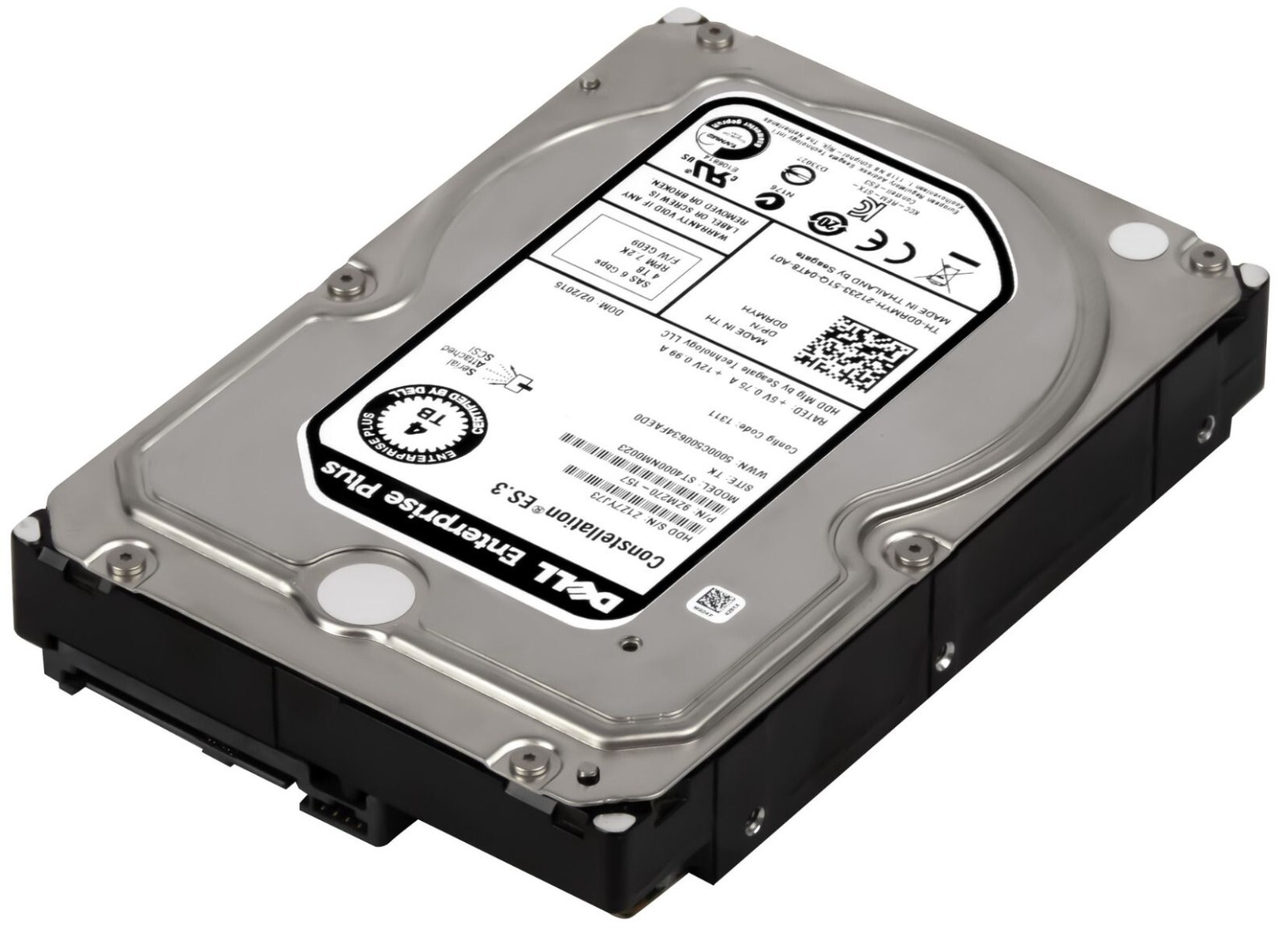 HARD DRIVE DELL 0DRMYH ST4000NM0023 4TB 7200RPM 128MB SAS-2 3.5”