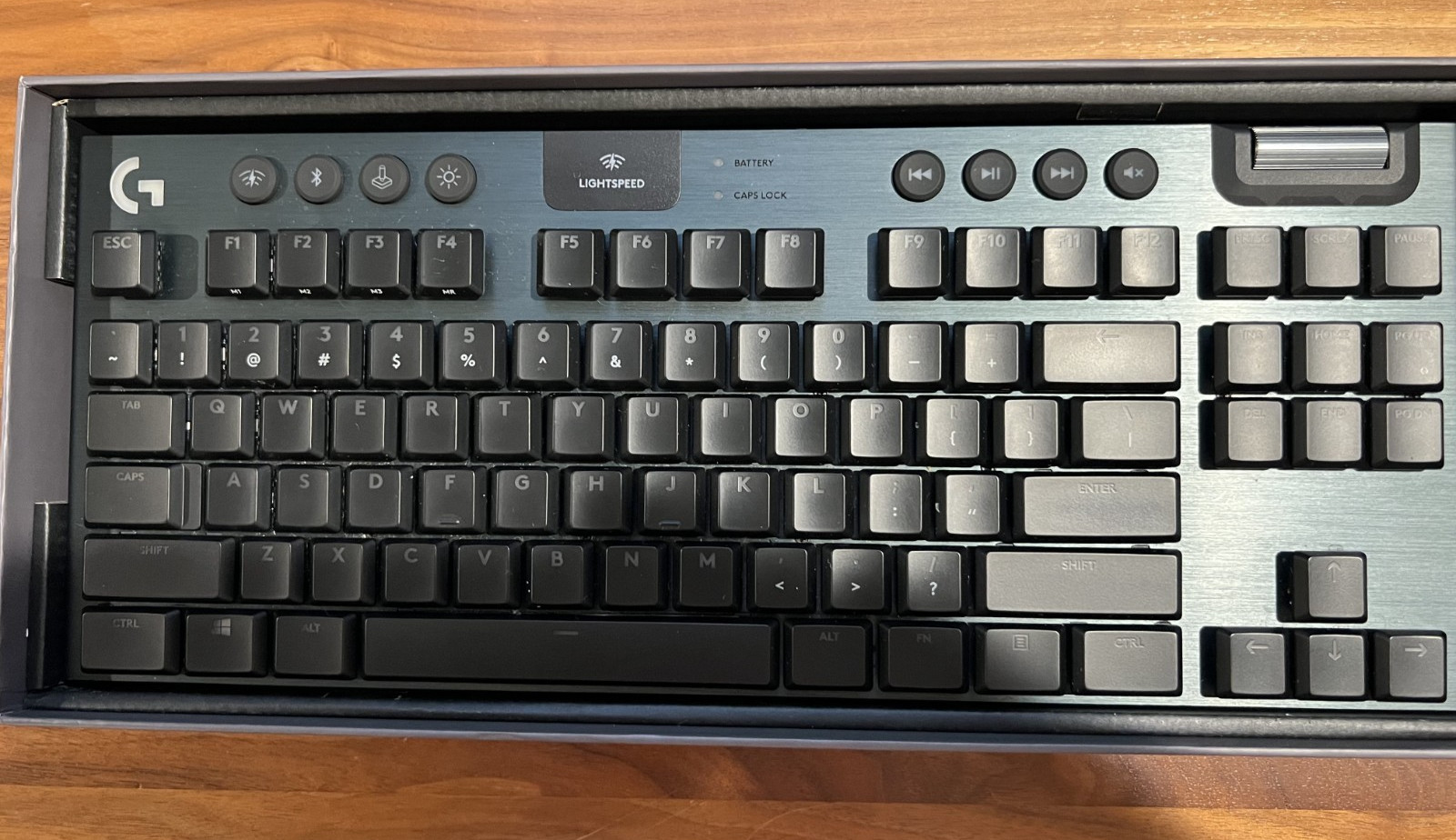 Logitech G915 TKL Wireless Black Gaming Keyboard LIGHTSPEED RGB Tactile (Brown)