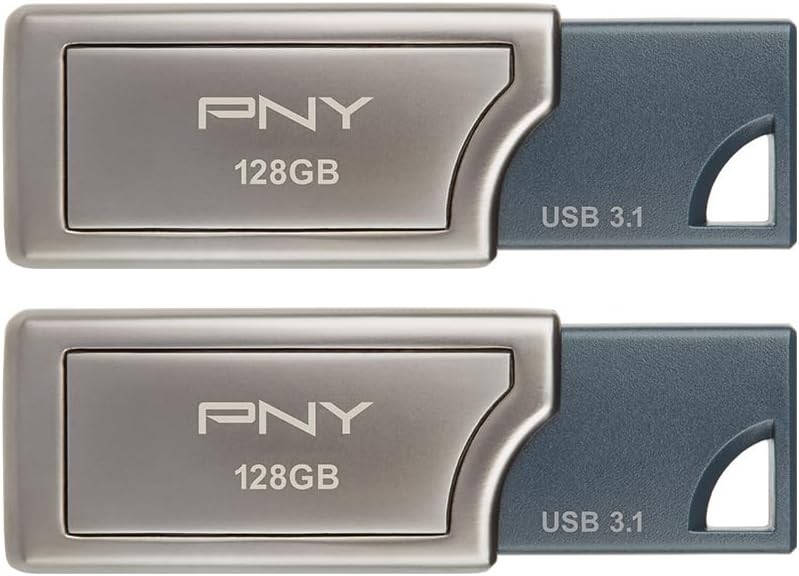 PRO Elite USB 3.1 Flash Drive 128GB 2-Pack – Metal Design, Up to 400MB/s Rea…