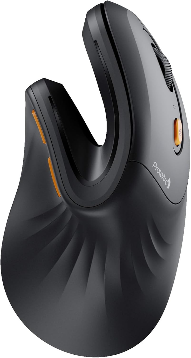 EM11 NL Vertical Ergonomic Mouse Bluetooth Rechargeable Wireless Multi Device