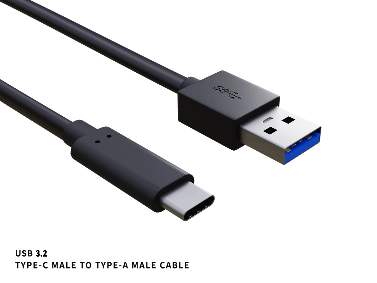 0.5m USB 3.2 Cable Gen 2×1 Type C to Type A Male to Male Cable, Up to 10 Gbps…