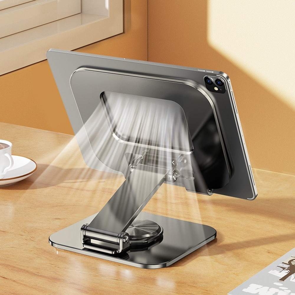 Universal Adjustable Metal Desk Tabletop Phone for iPad Tablet Stand Foldable