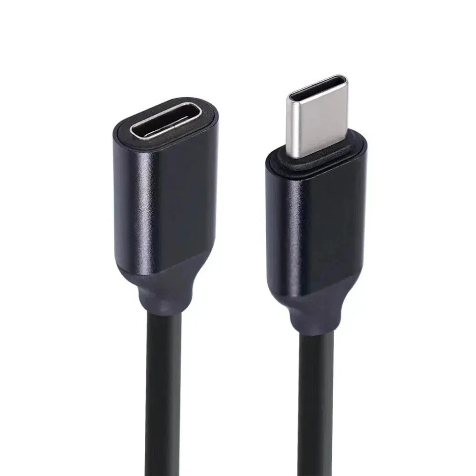 USB C Data Cables 60W Type-c Extension Cord Type-c Male To Female 3A Extension