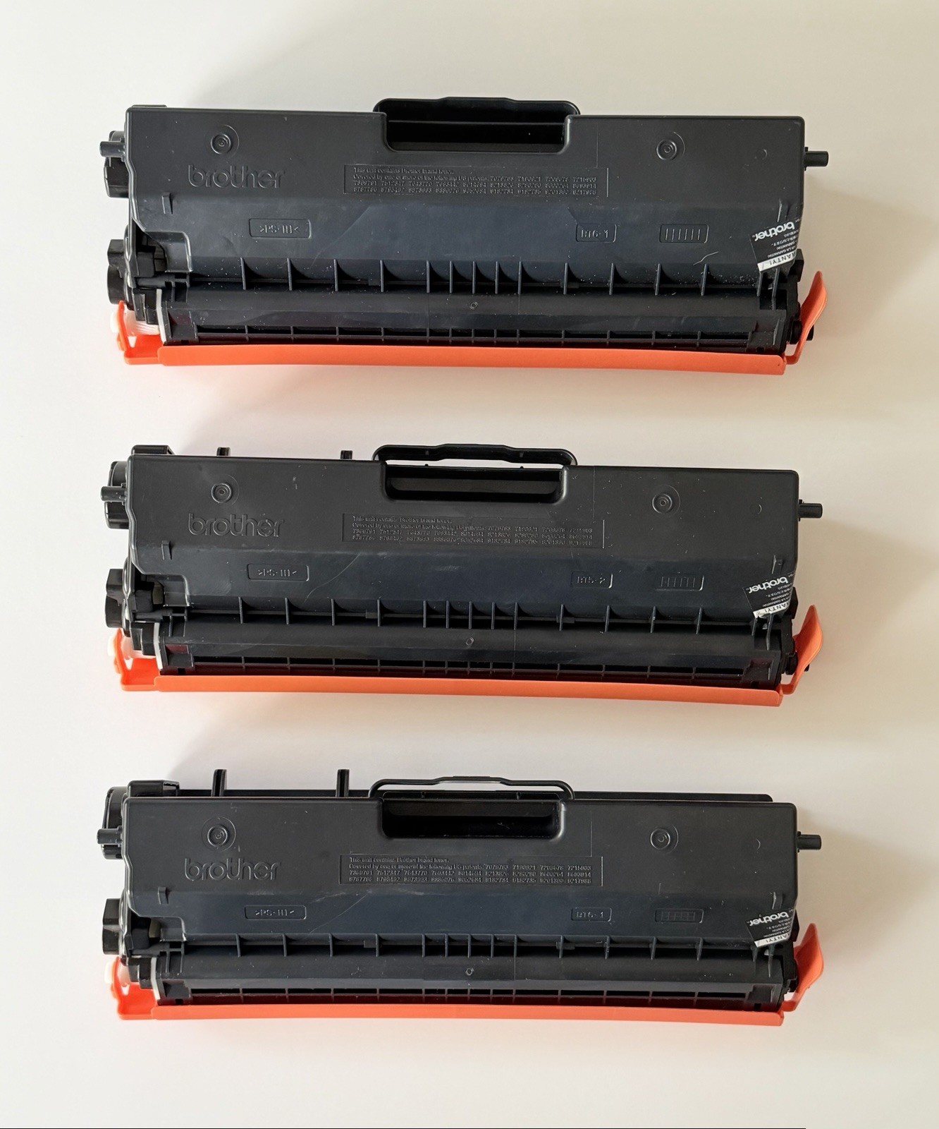Genuine Brother OEM Color Toner Cartridges CMY, Lot of 3, Untested