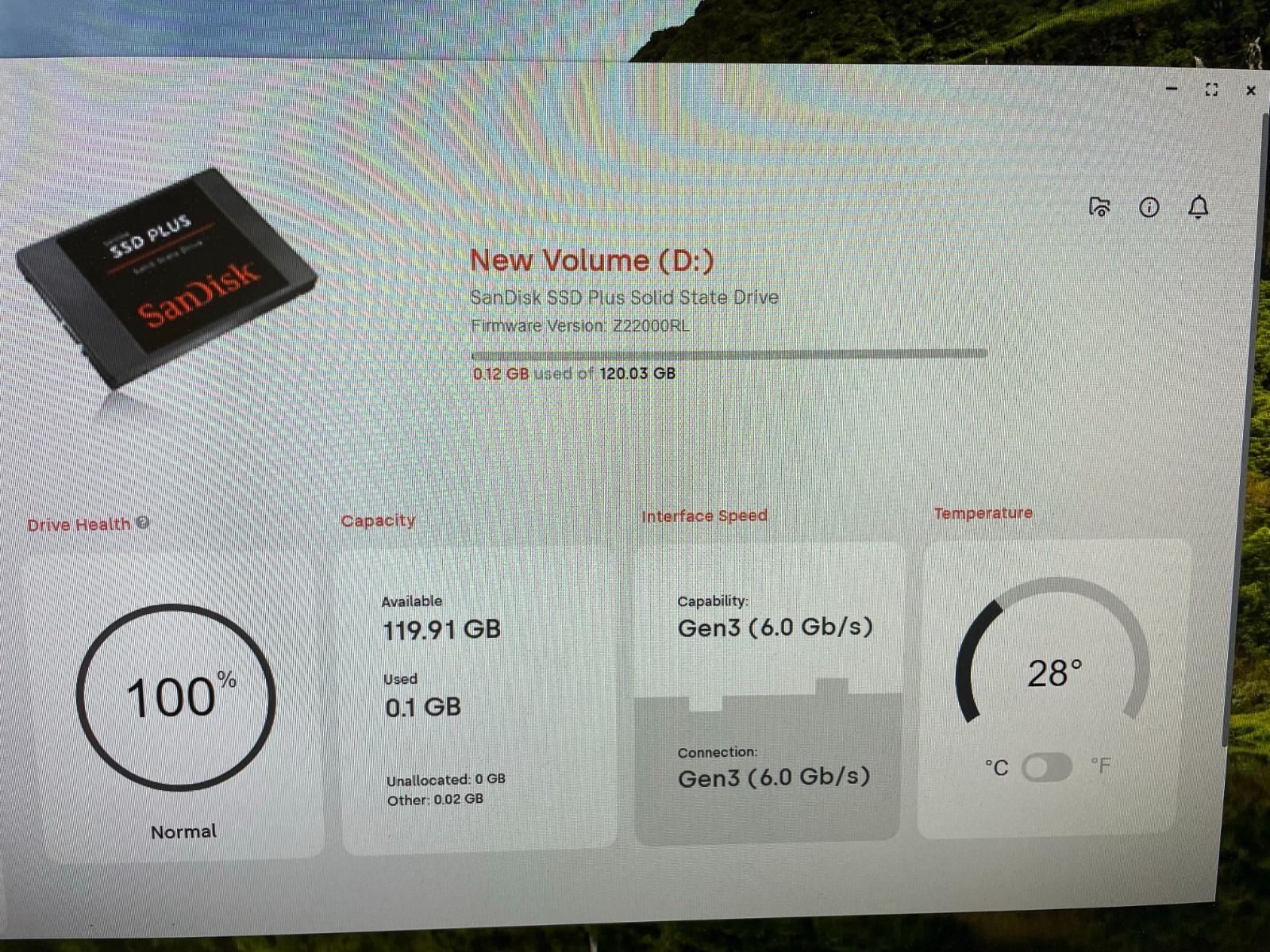 SanDisk SDSSDA-120G 120GB SATA Tested 2.5 100% Health SSD Solid State Drive