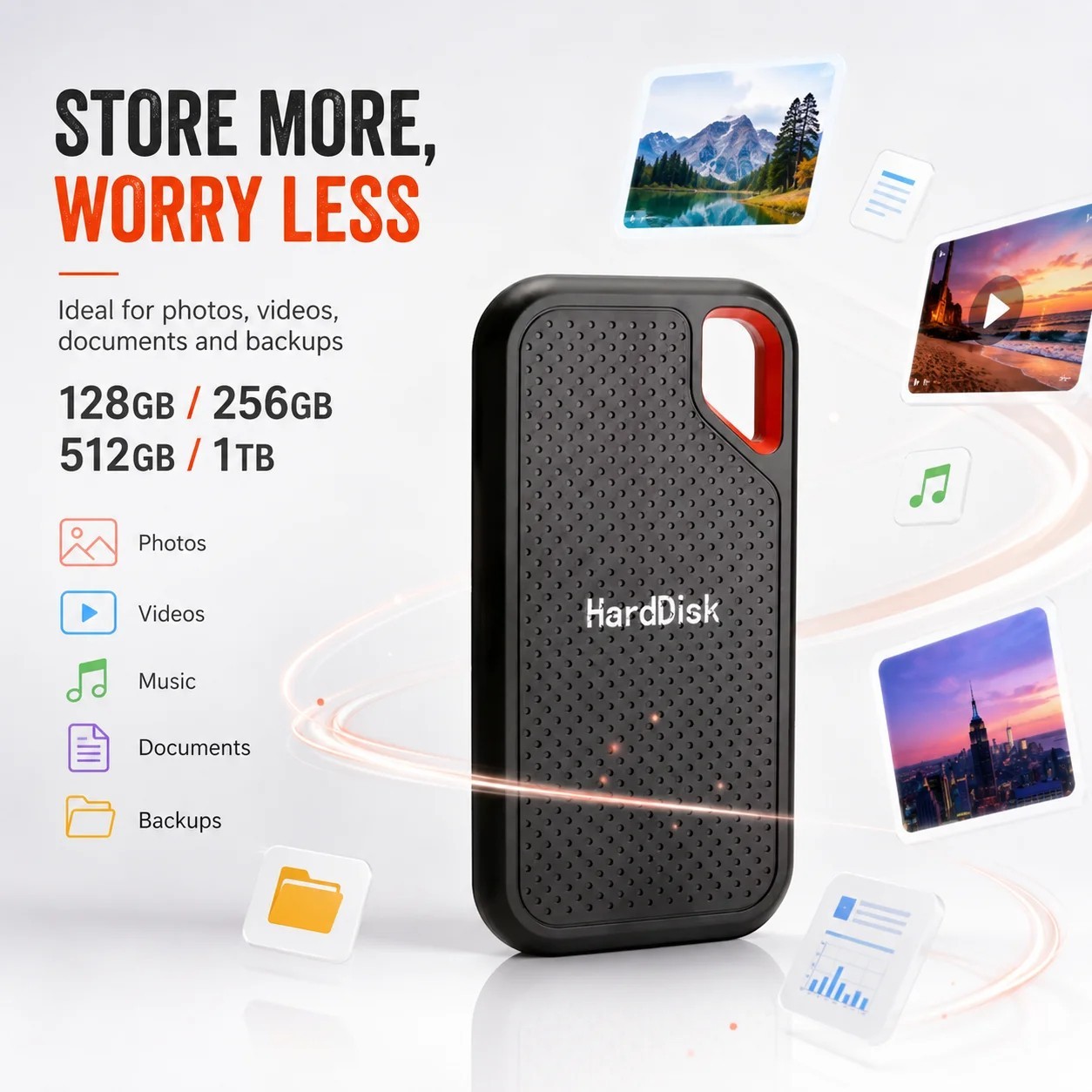 external hard drive 8TB High Speed Capacity Solid State Usb3.2 Laptop Mac And PC