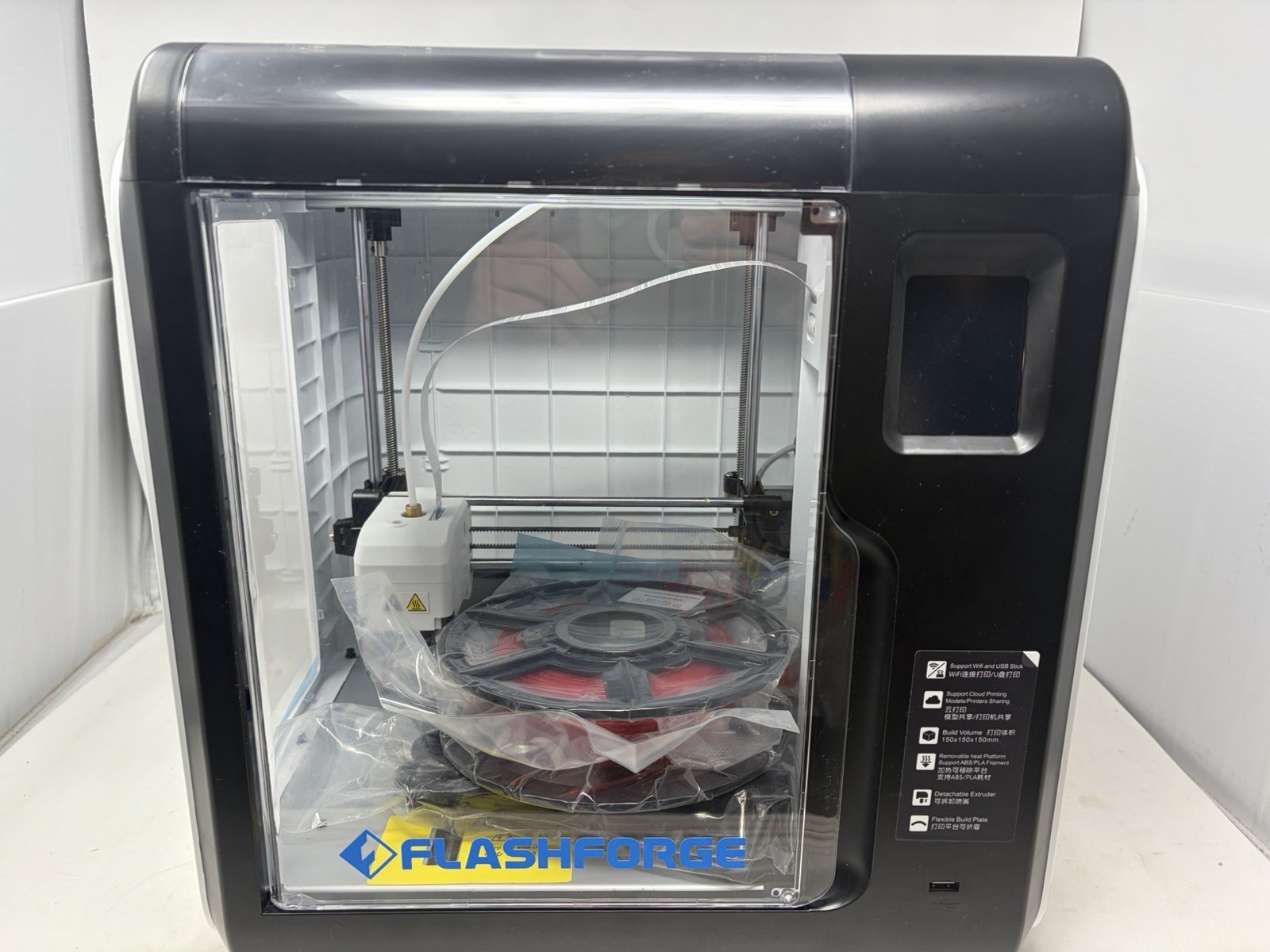 NEW Open Box Flashforge Adventurer 3 3D Printer Flexible Build Plate Wi-Fi
