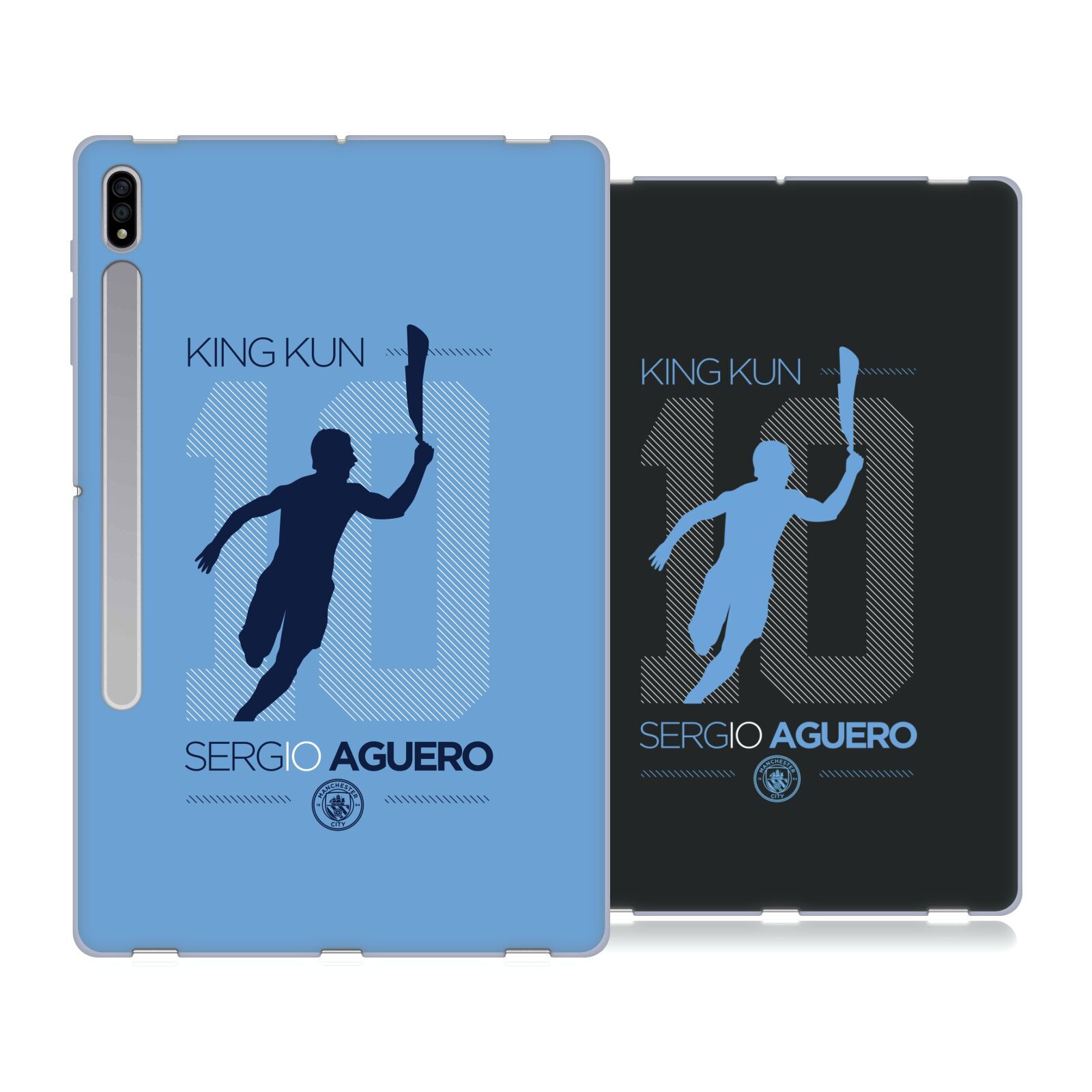 MAN CITY FC SERGIO AGÜERO 10 YEARS SOFT GEL CASE FOR SAMSUNG TABLETS 1