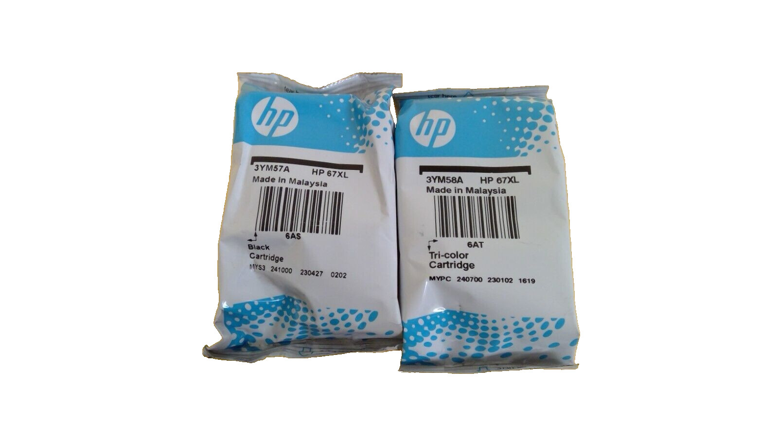 Genuine OEM HP 67XL Black-67XL Tri-color Ink Bulk Packaging FREE SHIPPING