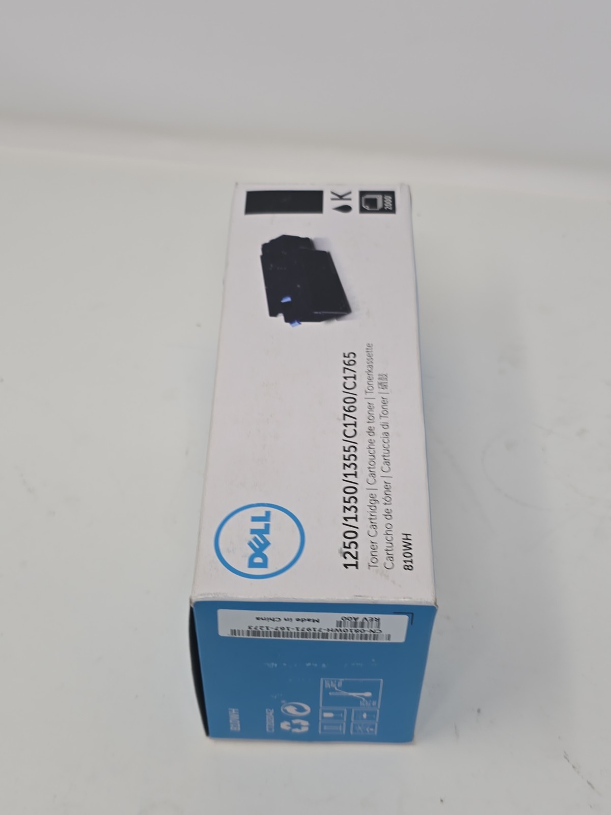New Dell 1250 1350 1355 C1760 C1765 High Yield Toner Cartridge 810WH Black