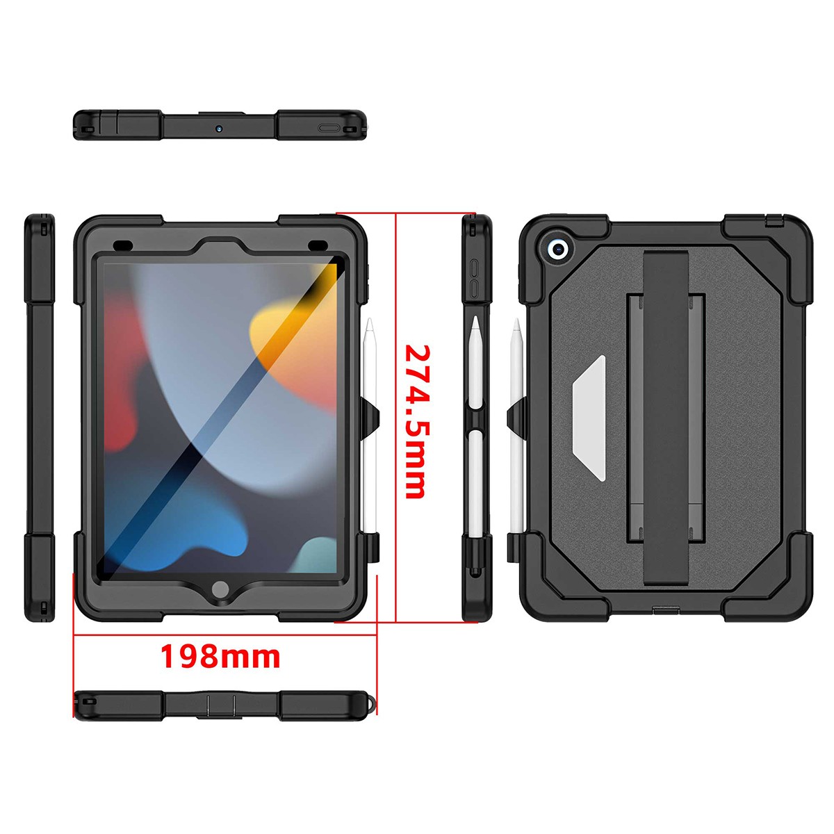 For Apple iPad 9th 8th 7th Gen 10.2 Case Heavy Duty Shockproof Rugged Hard Cover