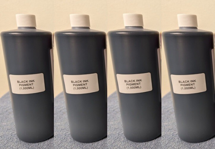 NEW PREMIUM COMPATIBLE HP BLACK PIGMENT INK REFILL (4,000ML) GALLON HIGH QUALITY