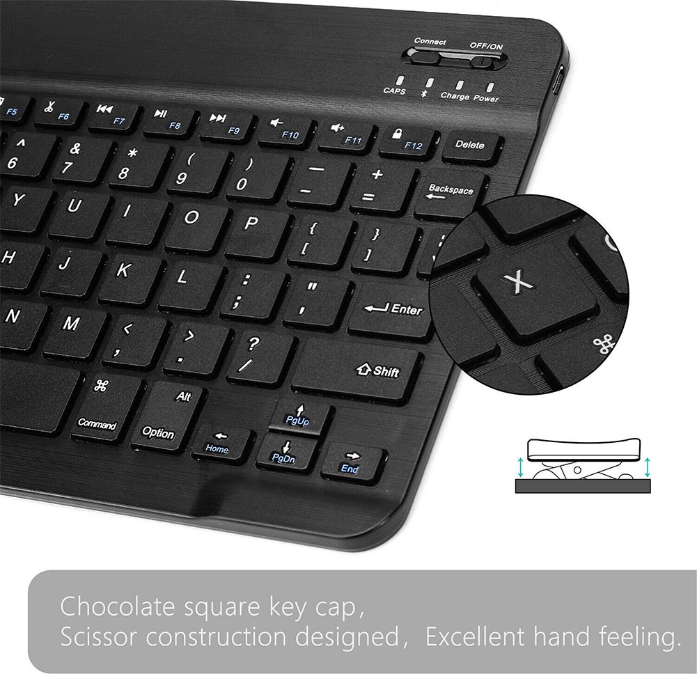 For Apple iPad iPhone Android Window 10″ Universal Keypad Slim Wireless Keyboard