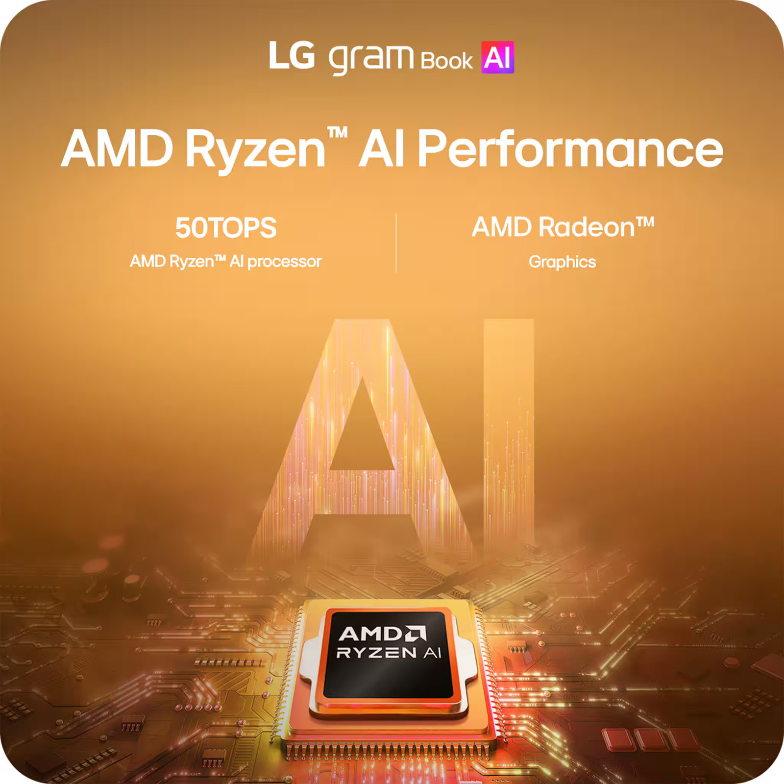 LG – gram Book 16″ Copilot+ PC Touchscreen Laptop with AMD Ryzen AI 7 445 -16…