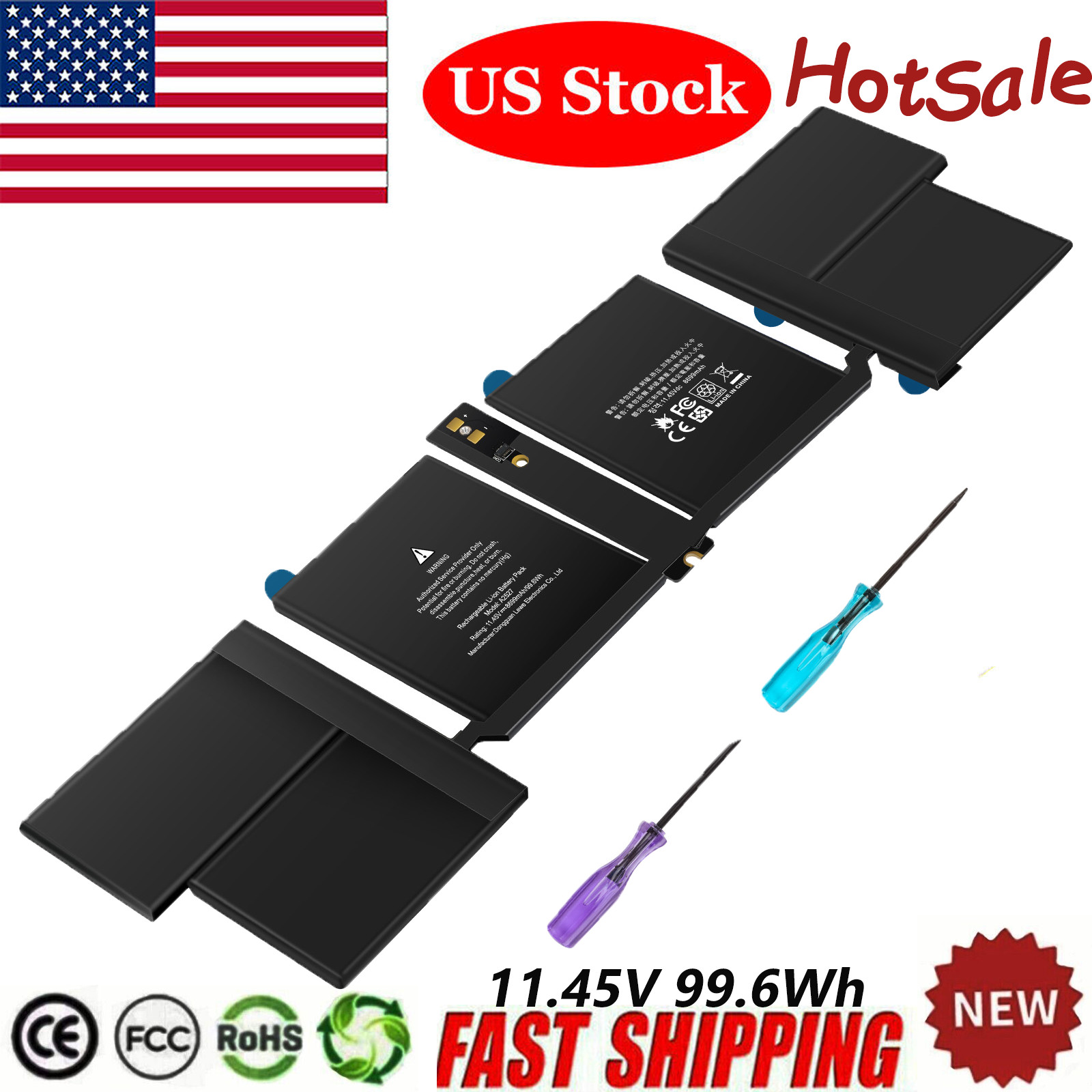A2527 Battery for Apple Macbook Pro 16” A2485 Late 2021 EMC 3651 MK1E3LL/A