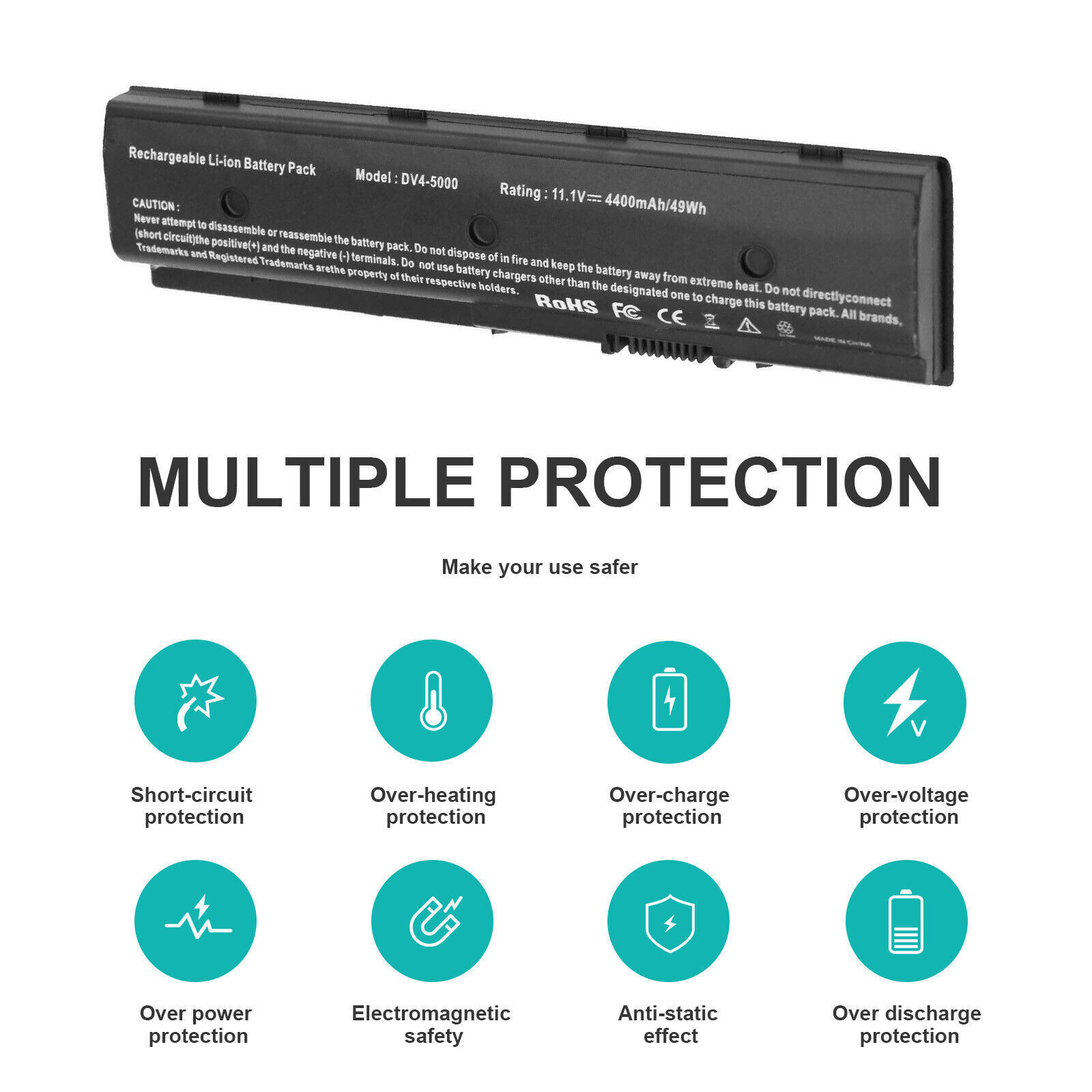 6 Cells Battery For HP Envy DV4-5000 DV6-7000 DV7-7000 MO09 MO06 671731-001