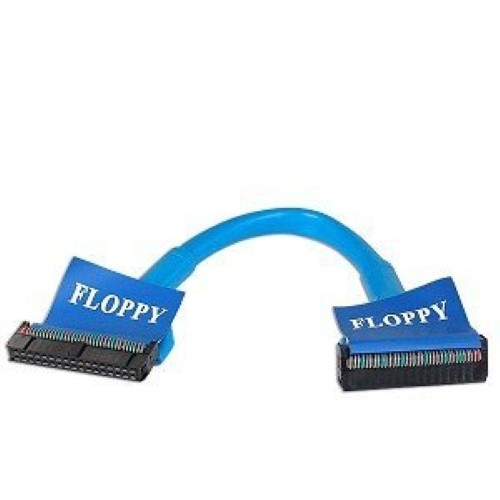 18″ Blue Round Floppy Disk Drive Cable