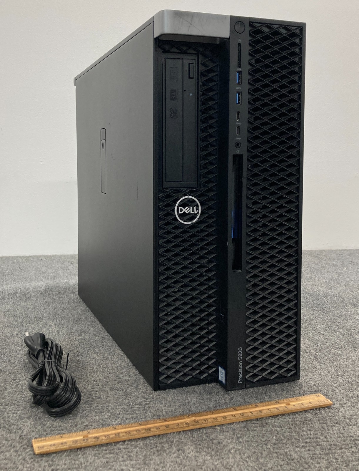 Dell Precision 5820 Desktop W-2125 8GB RAM 500GB SSD, As Is w/Power Cord