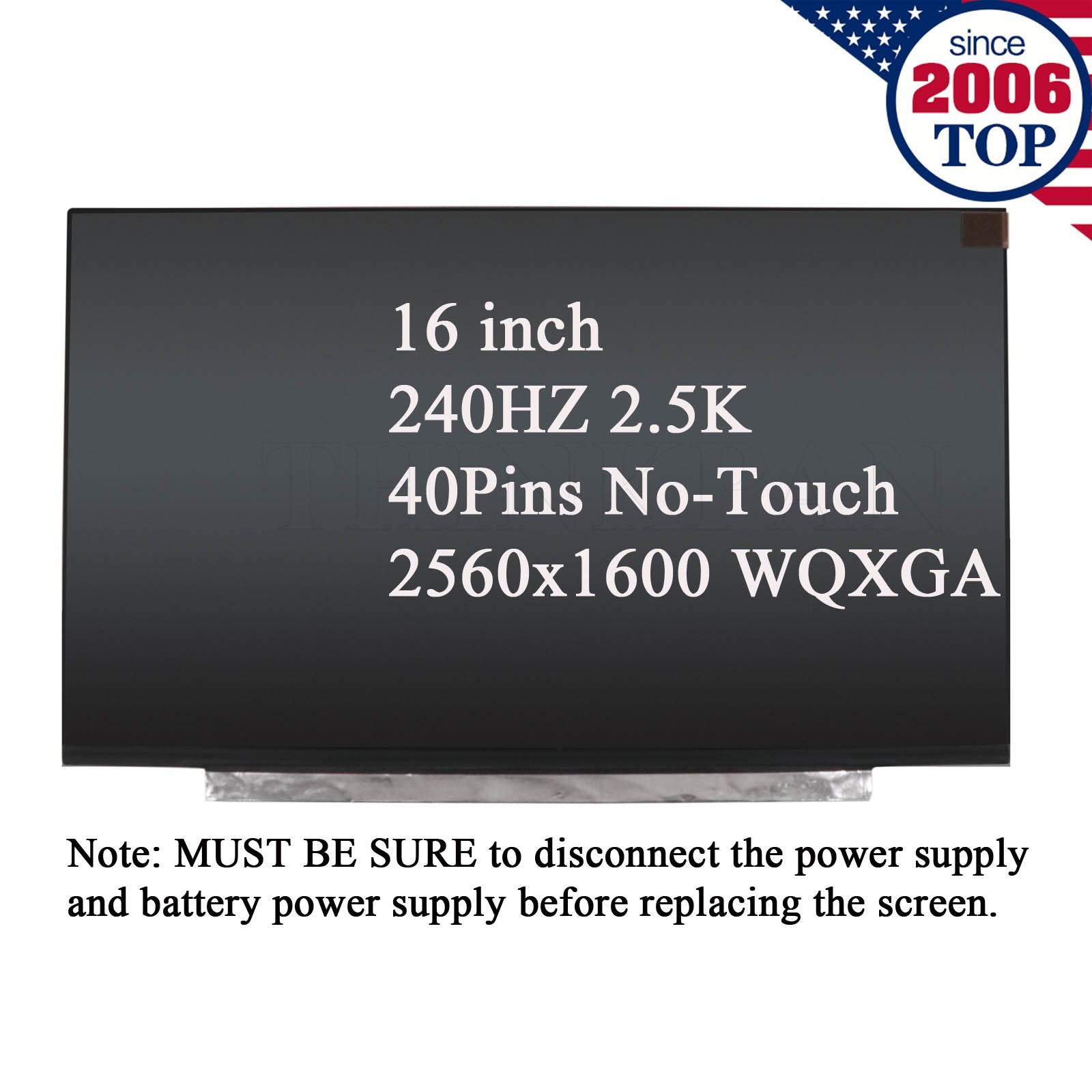 NE160QDM-NZ4 16″ LCD Non-Touch Screen 2.5K 40Pins 2560X1600 240HZ
