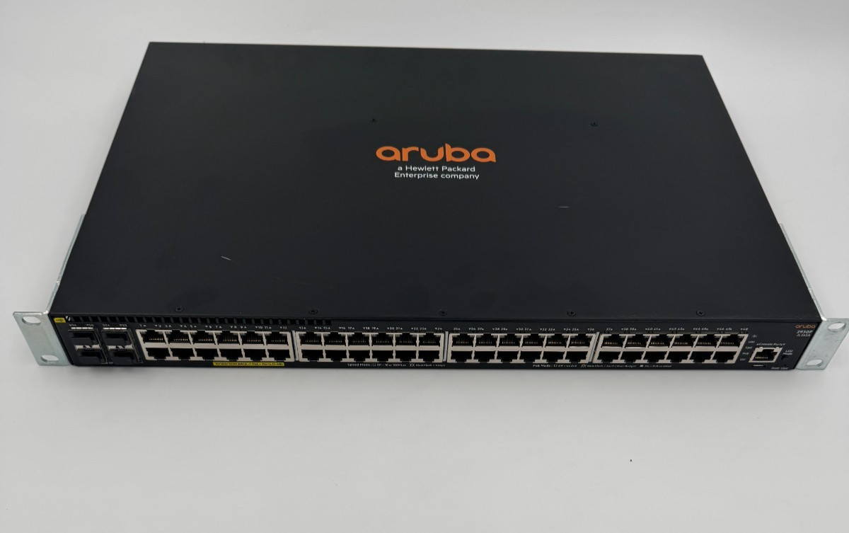 HPE Aruba JL262A 2930F 48-Port PoE+ 4x SFP L3 Switch Tested Rack Ears