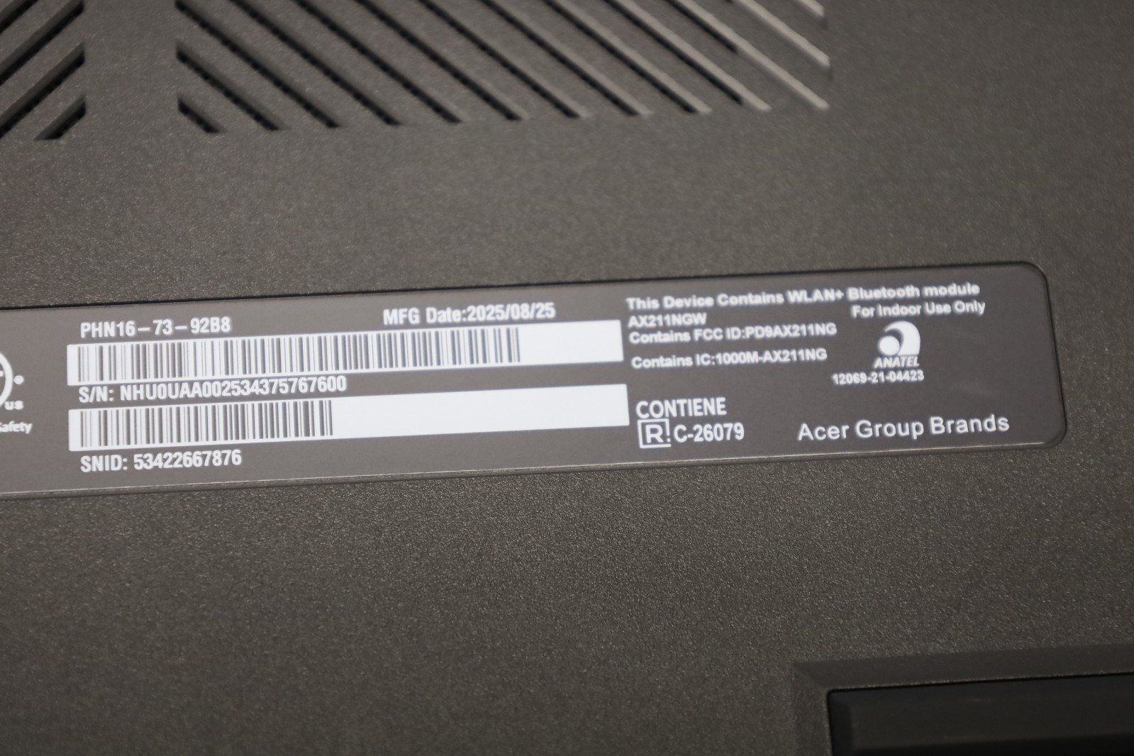 Acer Predator Helios Neo 16S 16″ Ultra 9 275HX 16GB 1TB RTX 5070 Ti Win11 AI