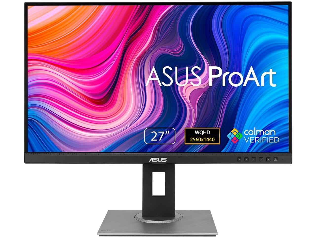 ASUS ProArt Display 27″ 1440P Monitor (PA278QV) – QHD (2560 x 1440), 100% sRGB/R
